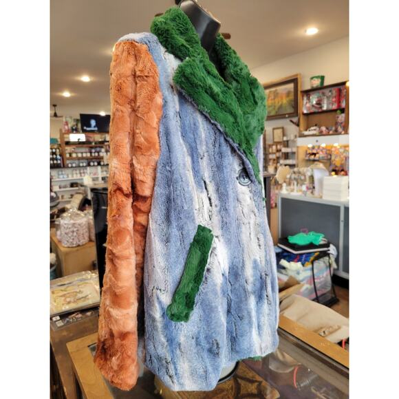 Ivy Jane Eclectic-Boho- Faux Fur Statement Coat - Size M - Maximalist Dream - Picture 2 of 16